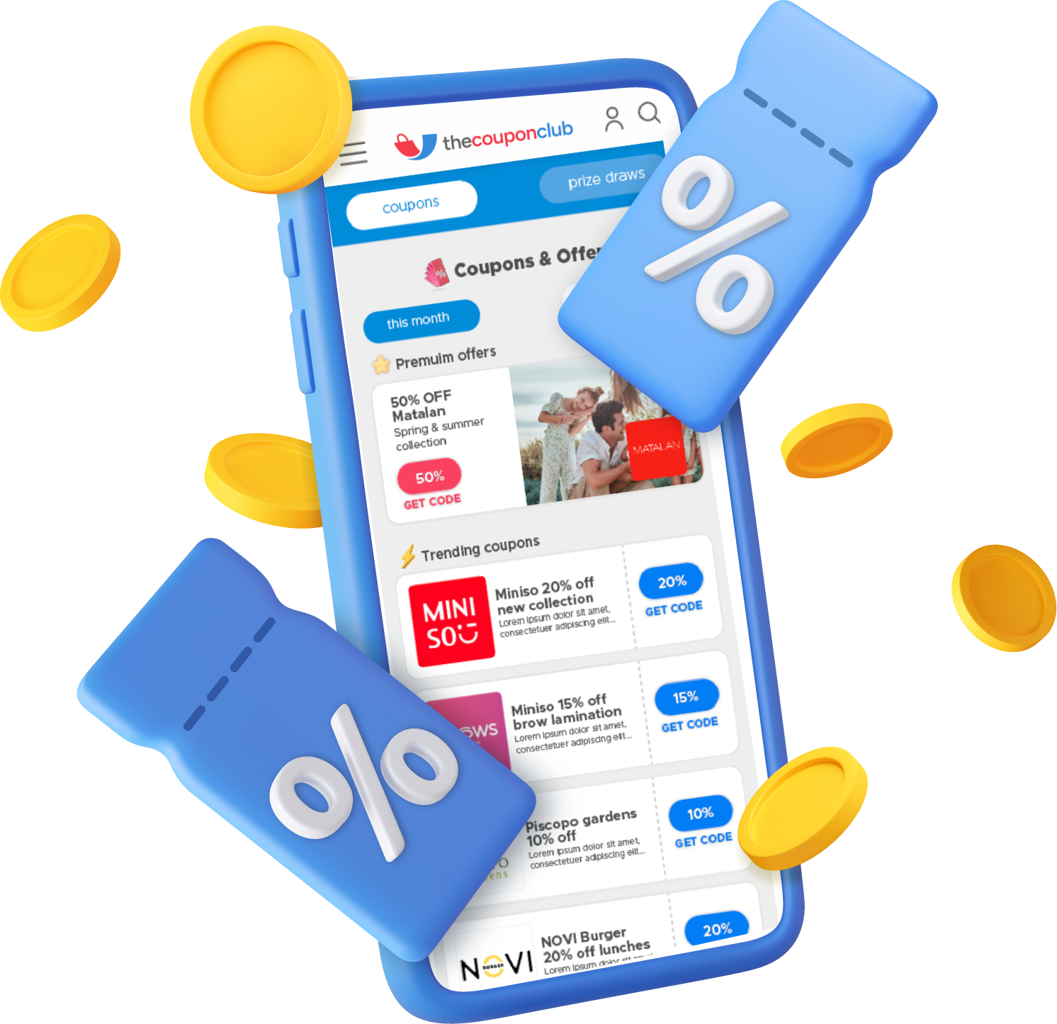 Save with the Coupon Club